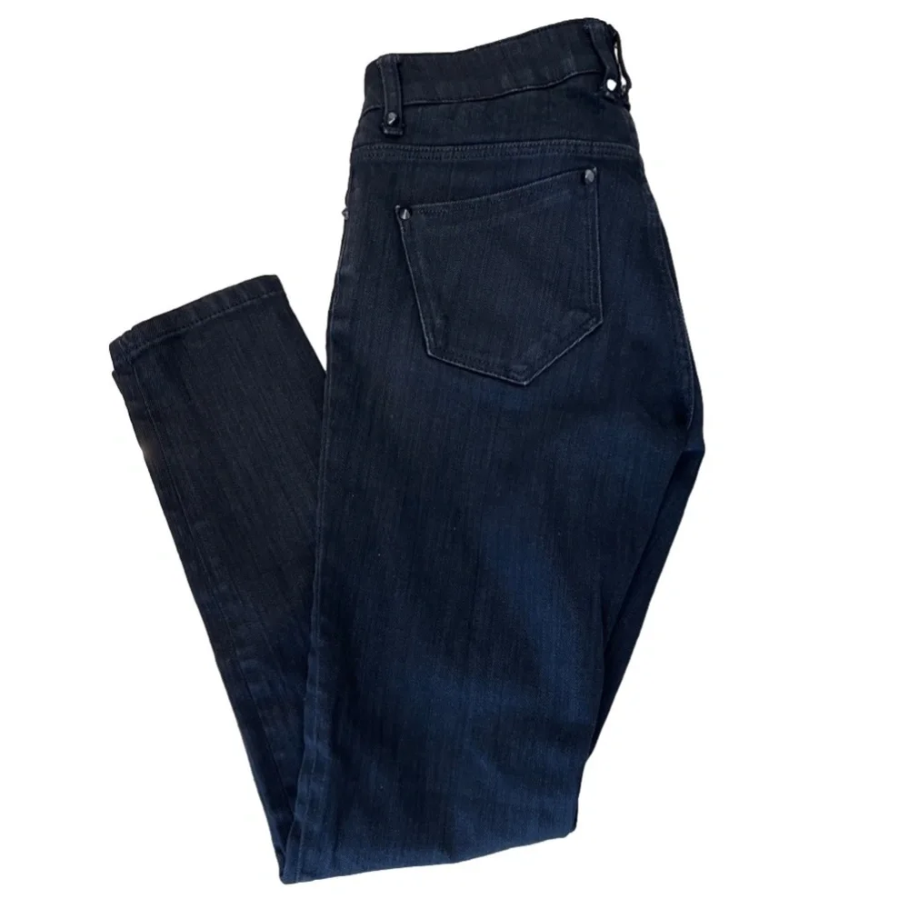 BURBERRY LONDON WOMAN BLACK DENIM WITH STUDDED DETAIL SZ 27 - Picture 4 of 11